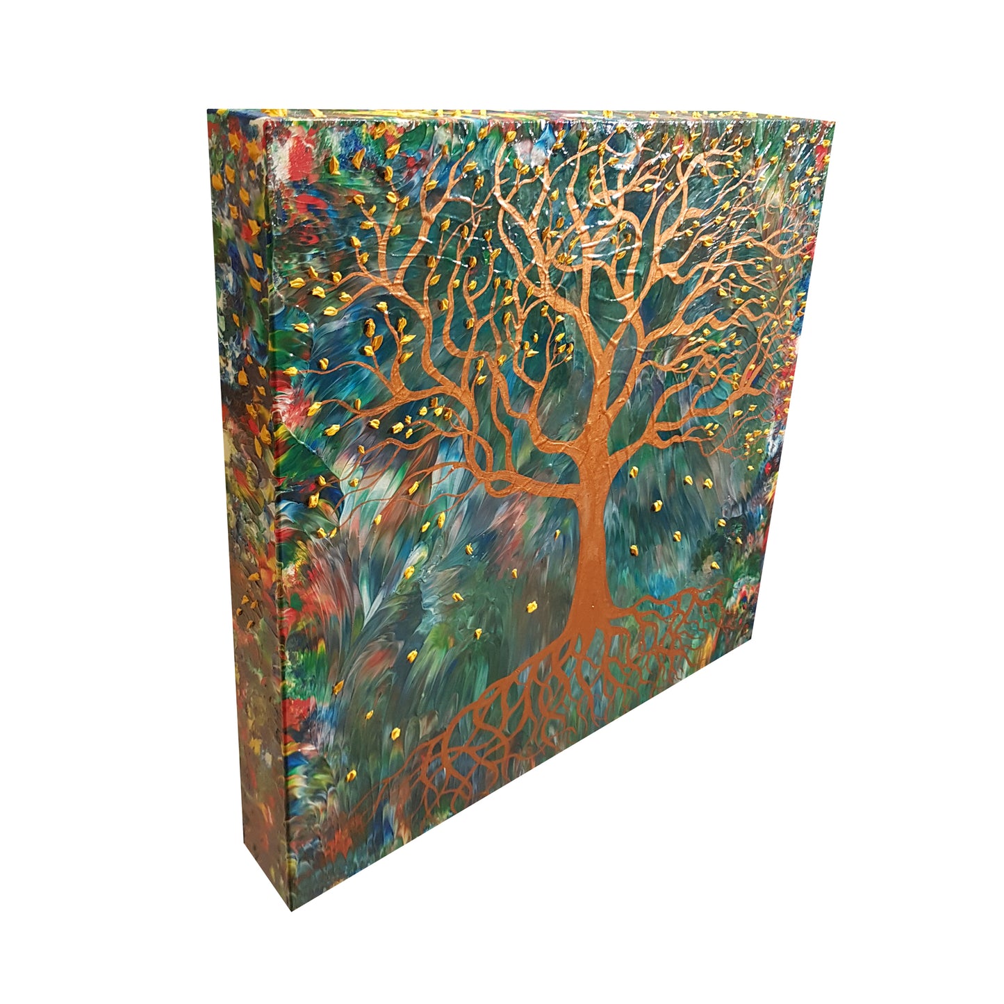 Copper Roots | 24" x 24" x 3"
