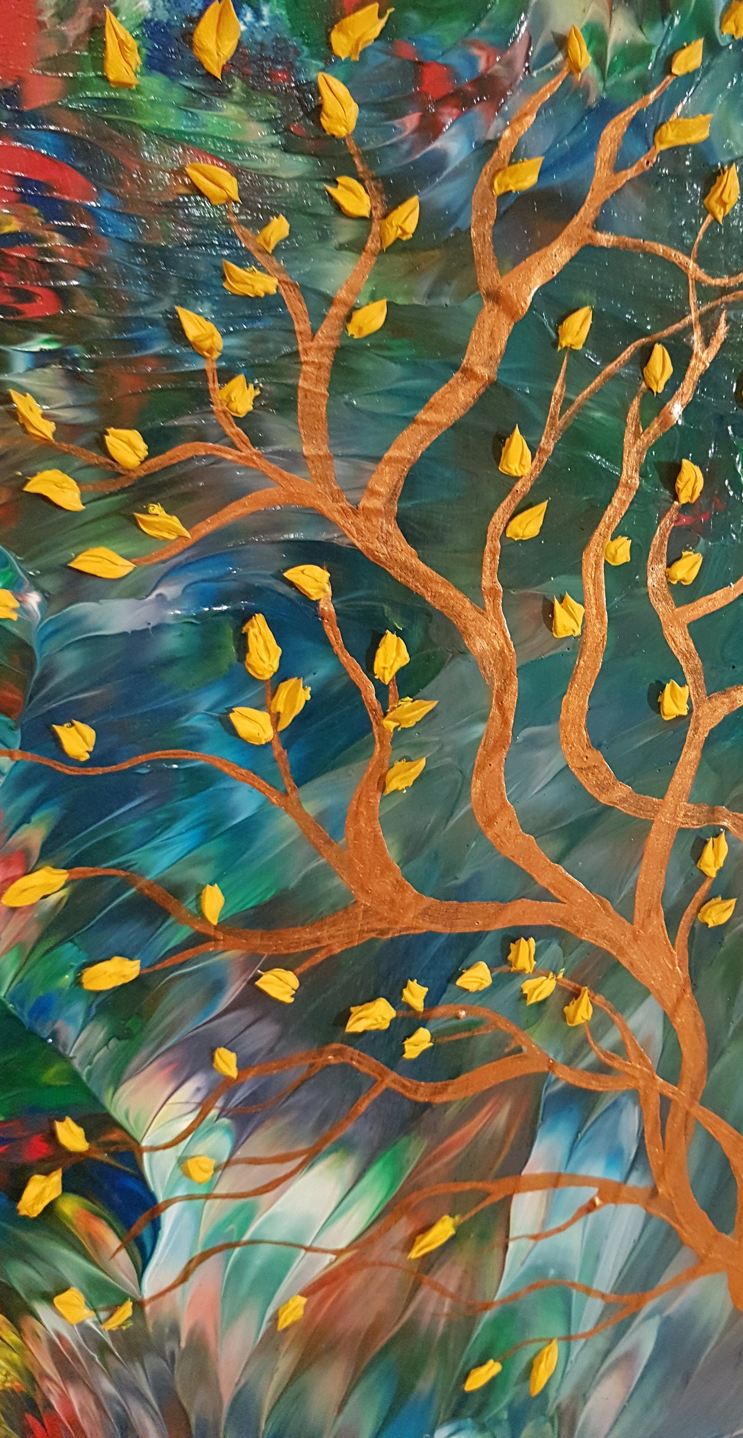 Copper Roots | 24" x 24" x 3"