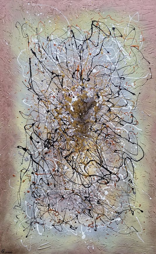 Divine Energy Modern Abstract Art Original Painting Mixed Media on Canvas