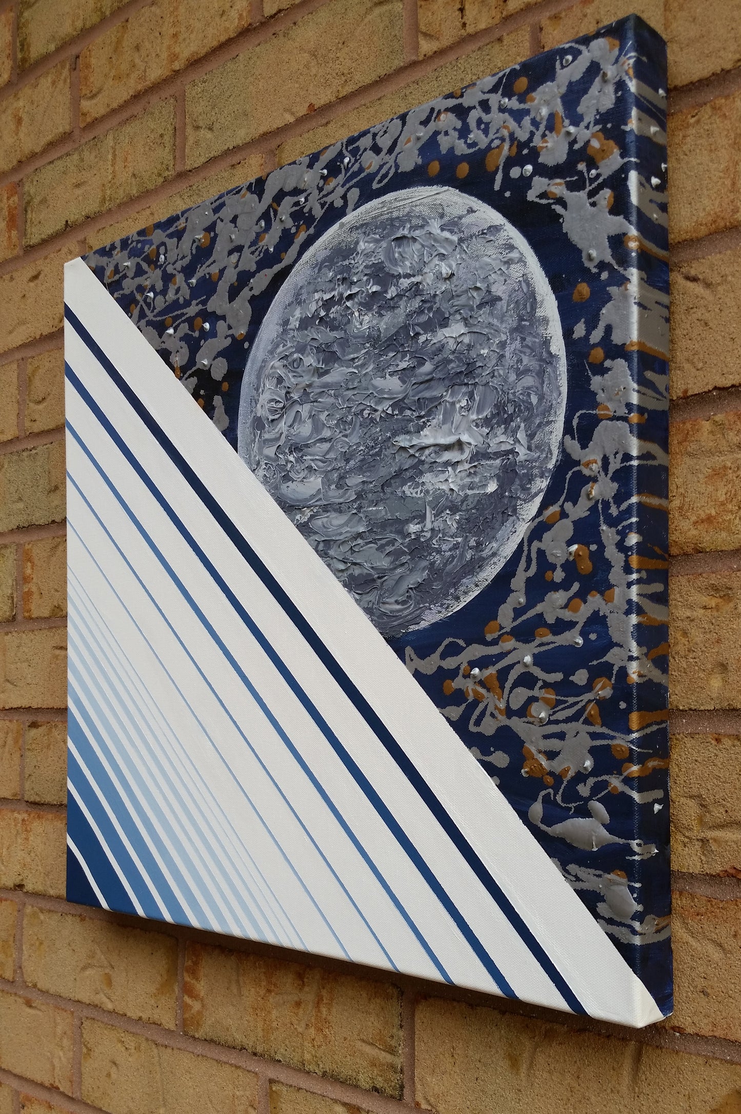 Monochromatic Moon | 20 x 20 IN