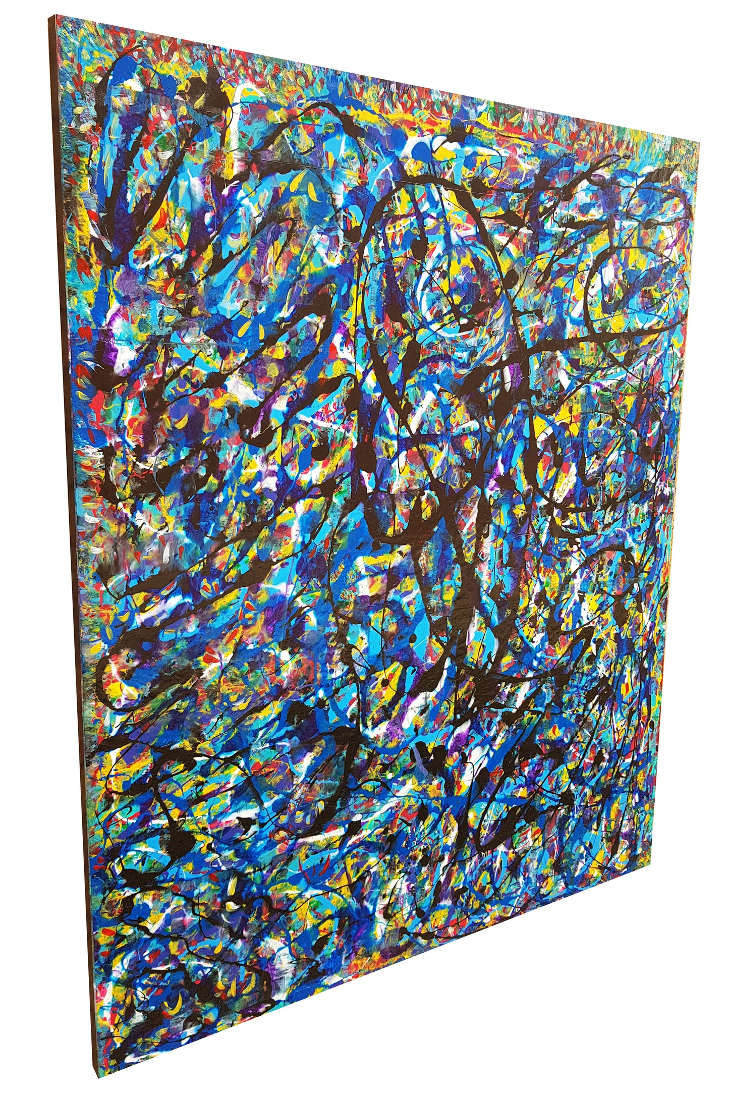 Neptune's Nemesis Original Acrylic on Canvas Painting buy contemporary artwork modern home decor wall art for sale