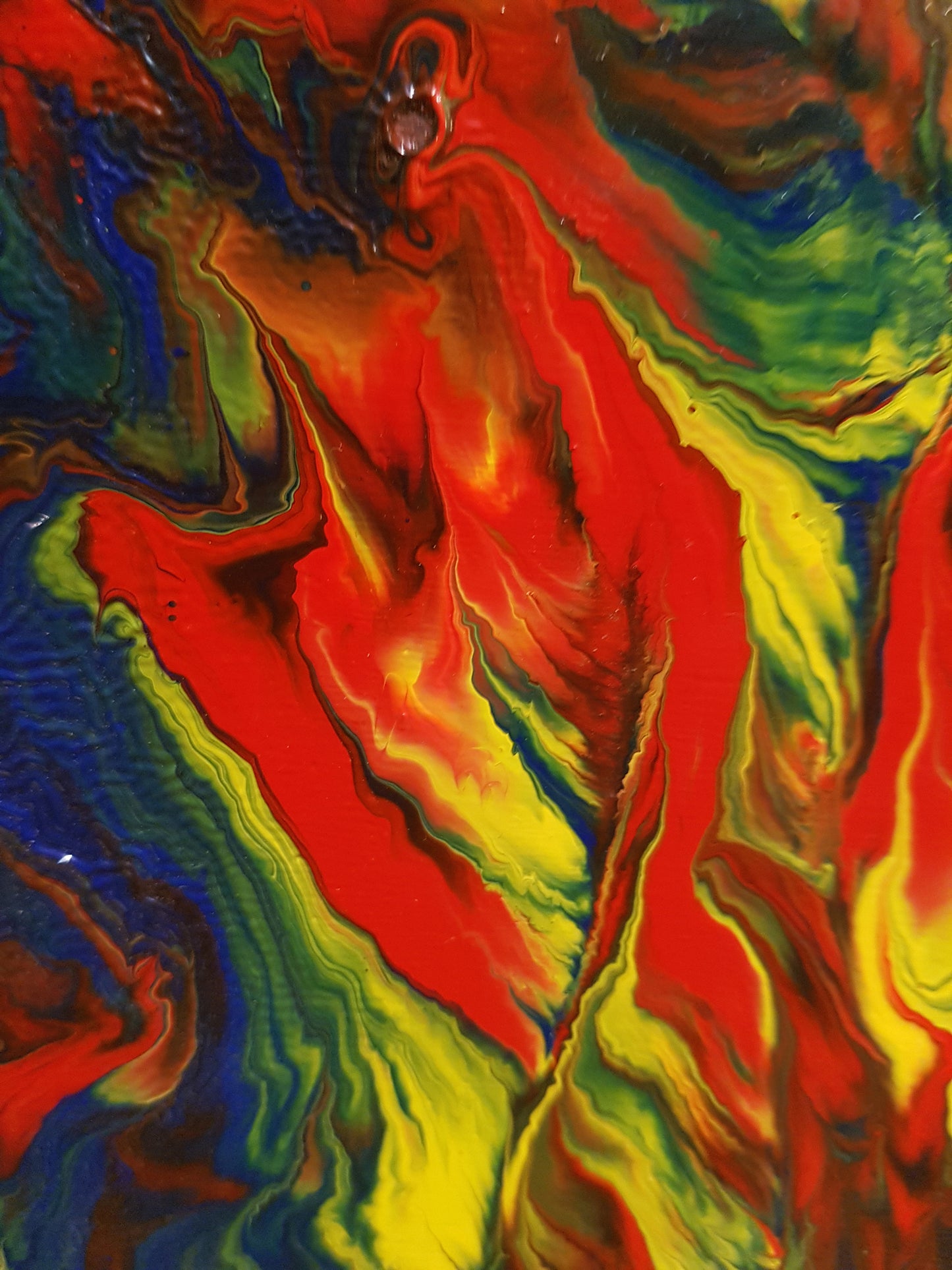 Primary-Flames-of-Passion-by-Alexandra-Romano-Art-Beautiful-Fiery-Abstract-Paintings-Sale-Blue-Red-Yellow-Colorful-Acrylics