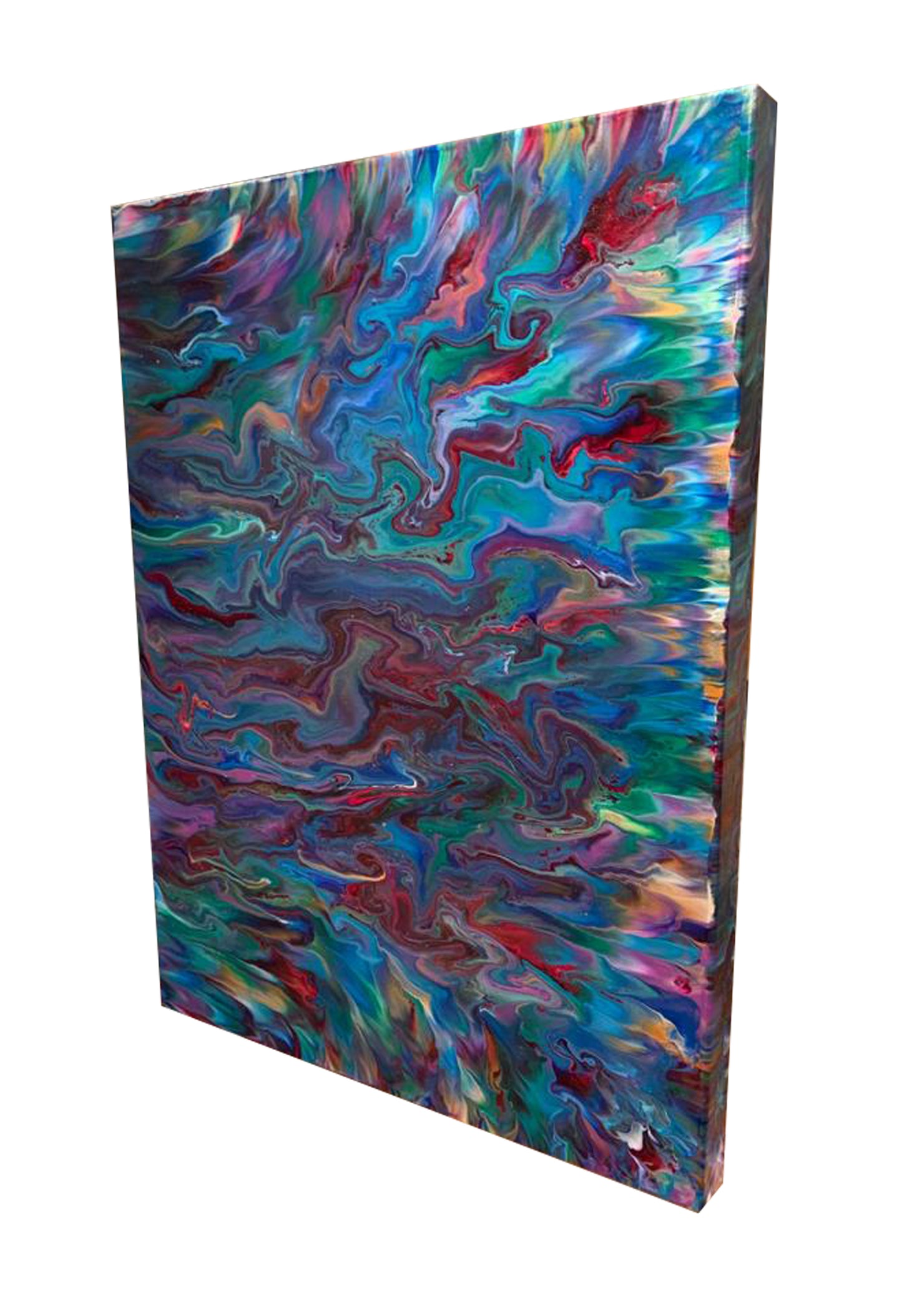 Psychedelic-River-by-Alexandra-Romano-Art-Original-Abstract-Expressionism-Painting-Blue-Artworks-for-Sale-Toronto