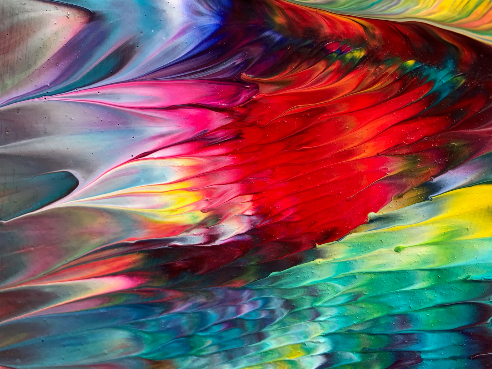 Psychedelic-Waterfall-No.-5-by-Alexandra-Romano-Art-Original-Modern-Extra-Large-Abstract-Expressionism-Paintings-60-x-60-inch-Acrylic