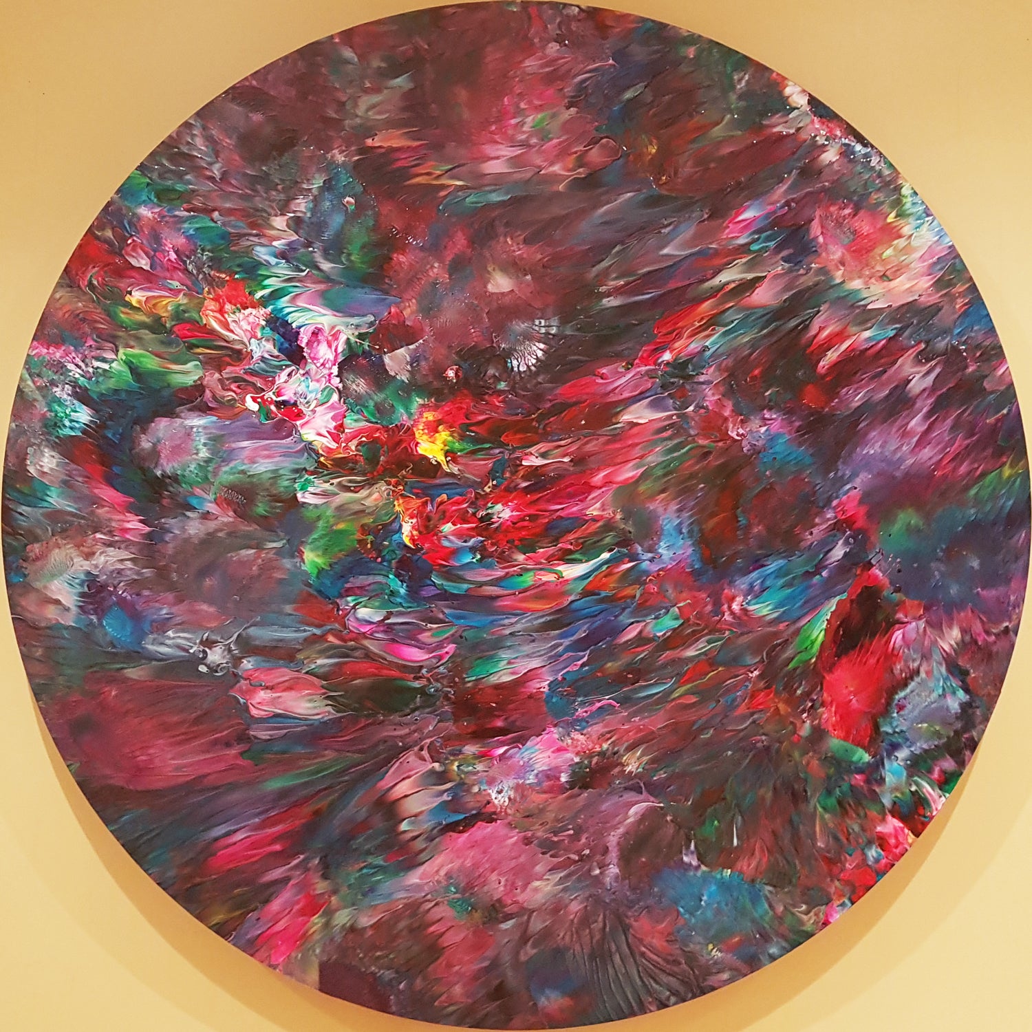Sublime Sea-Alexandra-Romano-Art-Purple-Burgundy-Red-Colourful-Original-Abstract-Expressionism-Painting-Gallery-Toronto