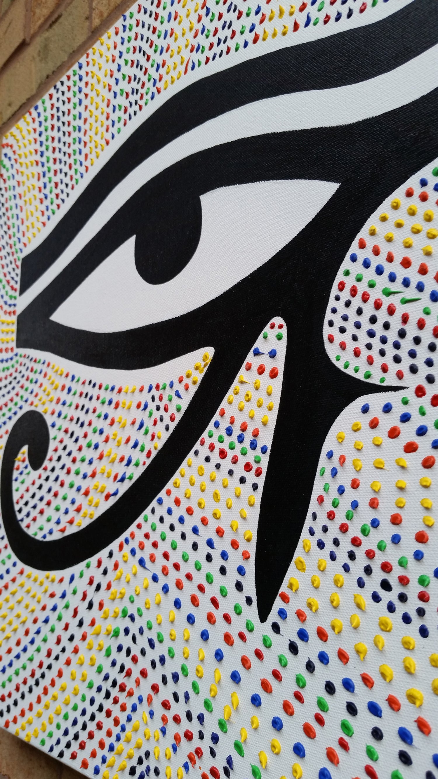 Third-Eye-Abstract-Expressionism-Art-Contemporary-Modern-Painting-Eye-of-Horus-Egyptian-Symbols-Acrylic-Canvas-Painting