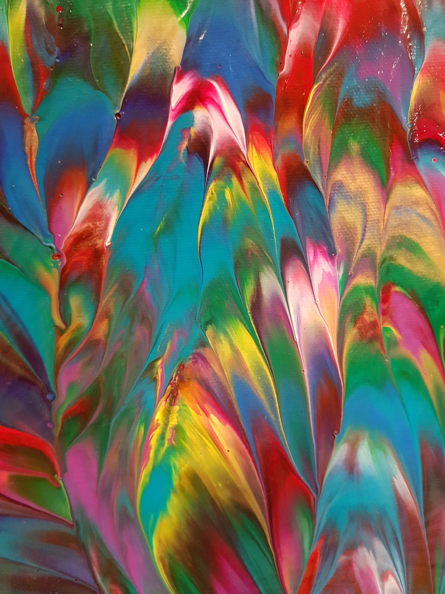 Tropical-Paradise-by-Alexandra-Romano-Original-Colourful-Abstract-Paintings-Toronto-Artists-Canadian-Art-Gallery