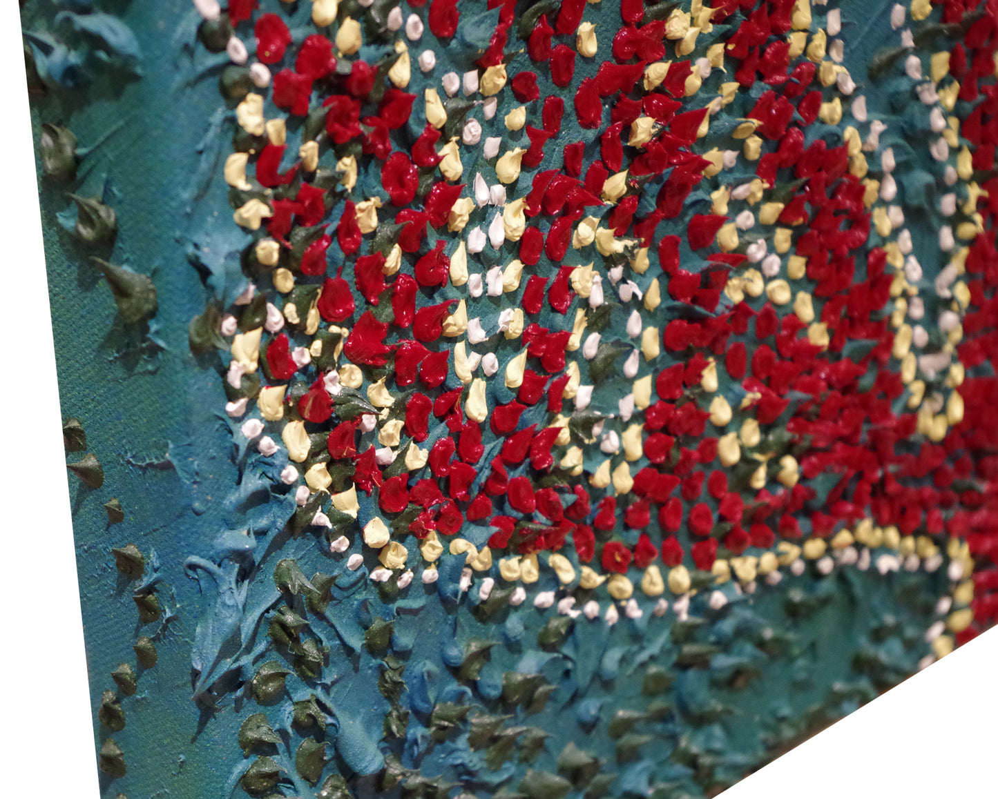 Under-the-Sea-by-Alexandra-Romano-Toronto-Art-Gallery-Green-Red-Textured-Sea-Ocean-Oil-Abstract-Impressionism-Paintings-Impasto