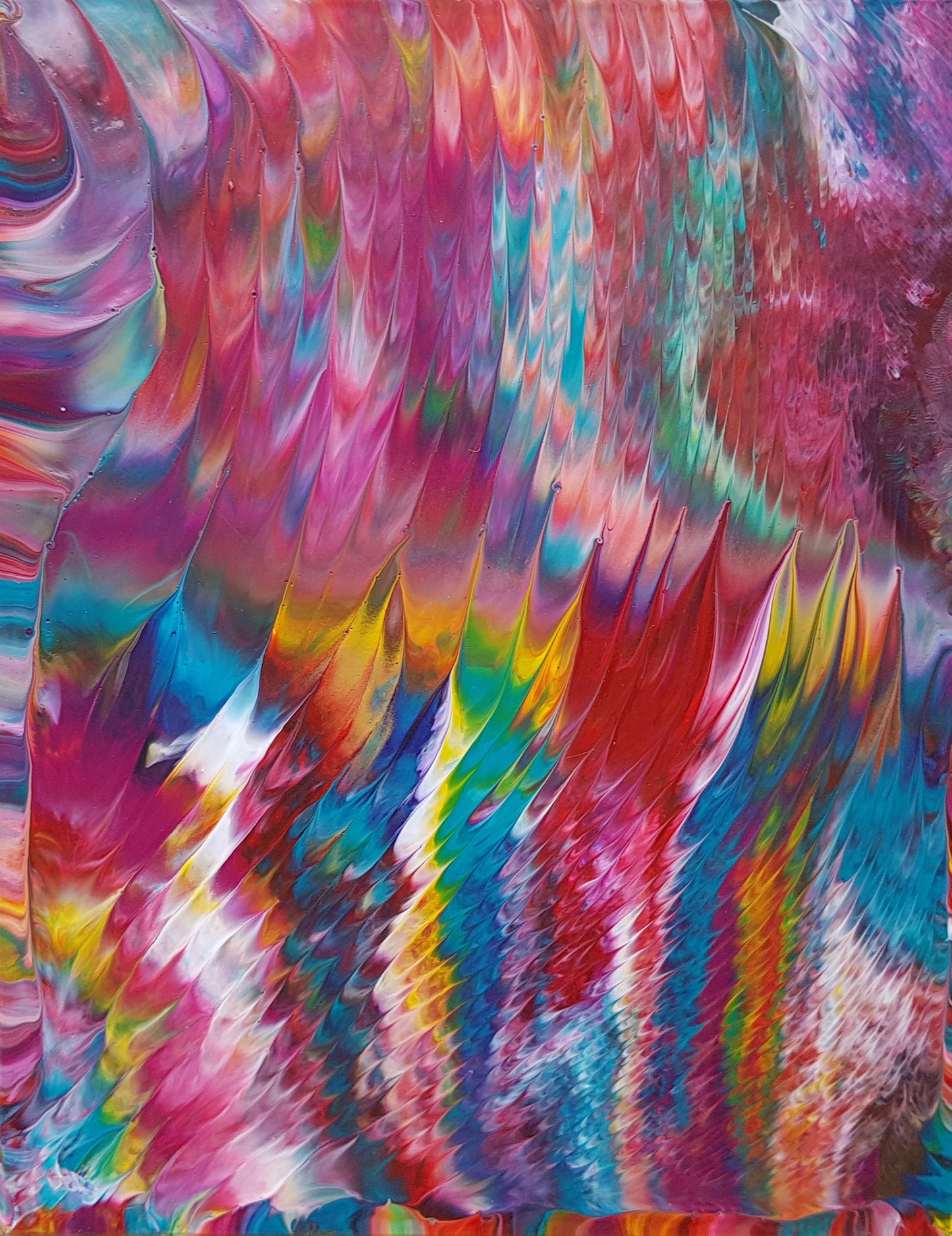 original abstract expressionism painting modern contemporary wall art home decor acrylic on wood buy art online now shipping worldwide red blue turquoise purple