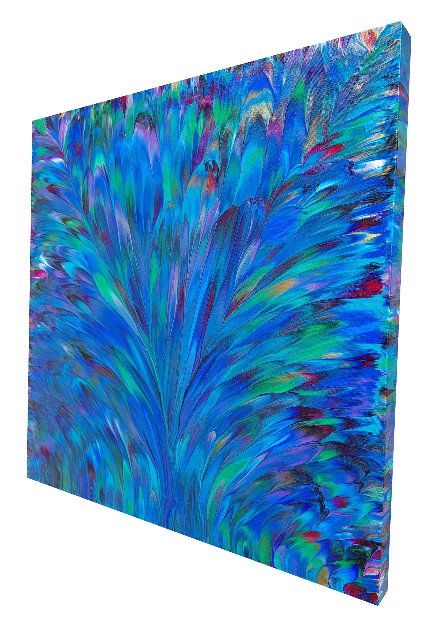 Blue Plume | 24" x 24"