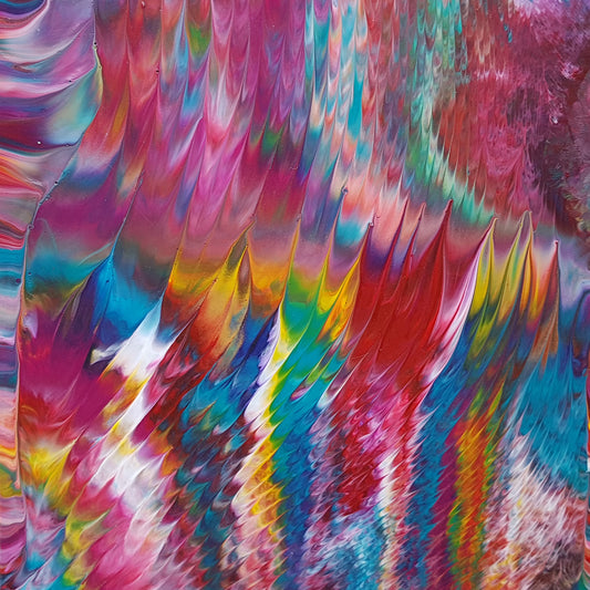 red purple yellow and blue painting acrylic wood paintings unique abstract art gifts sale beautiful home decor fine artwork