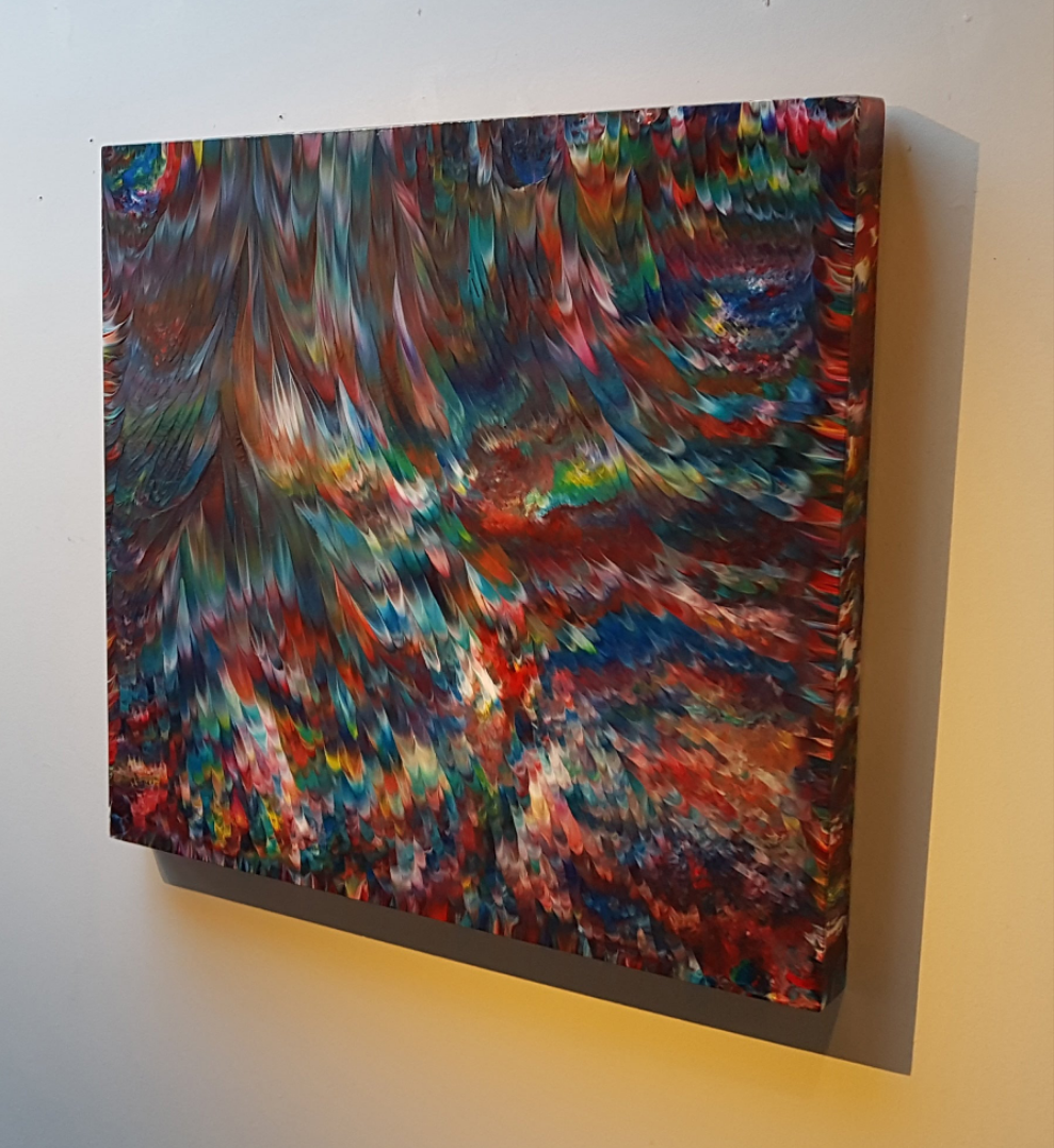 Psychedelic Waterfall No. 4 | 36" x 36"