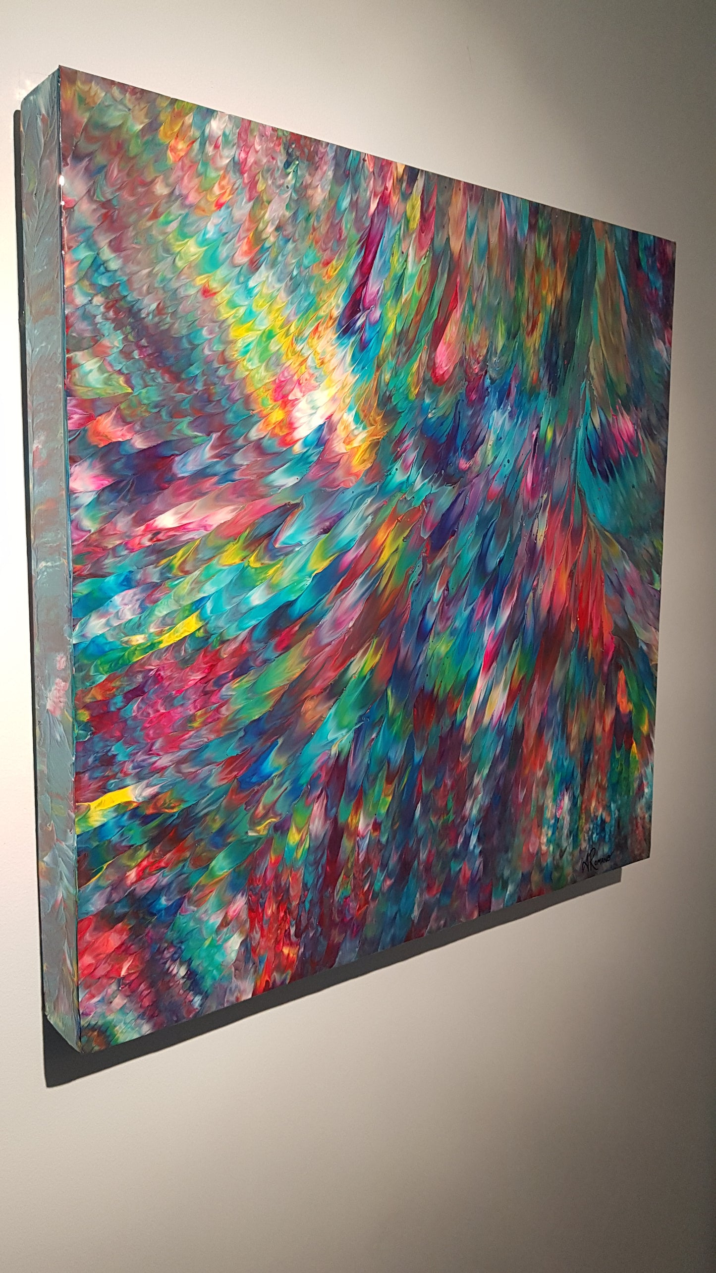 Psychedelic Waterfall No. 6 | 32" x 32"