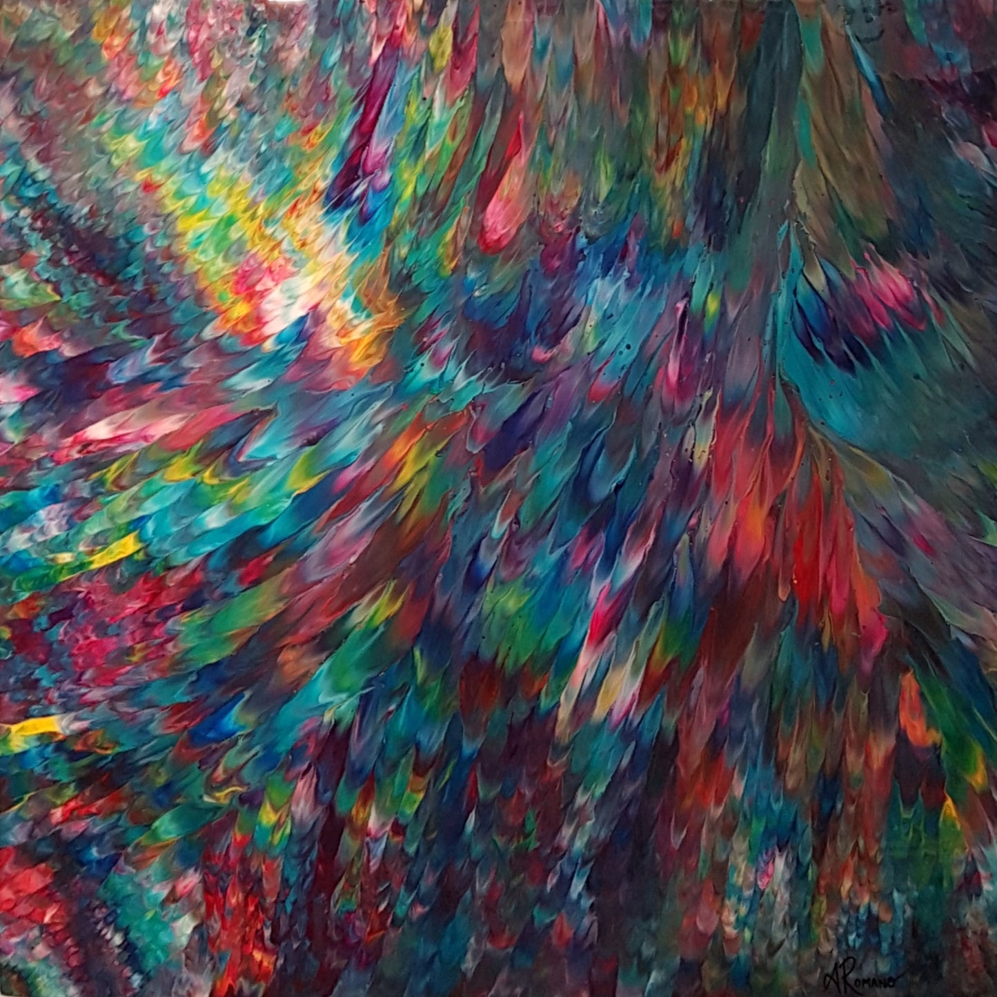 Psychedelic Waterfall No. 6 | 32" x 32"