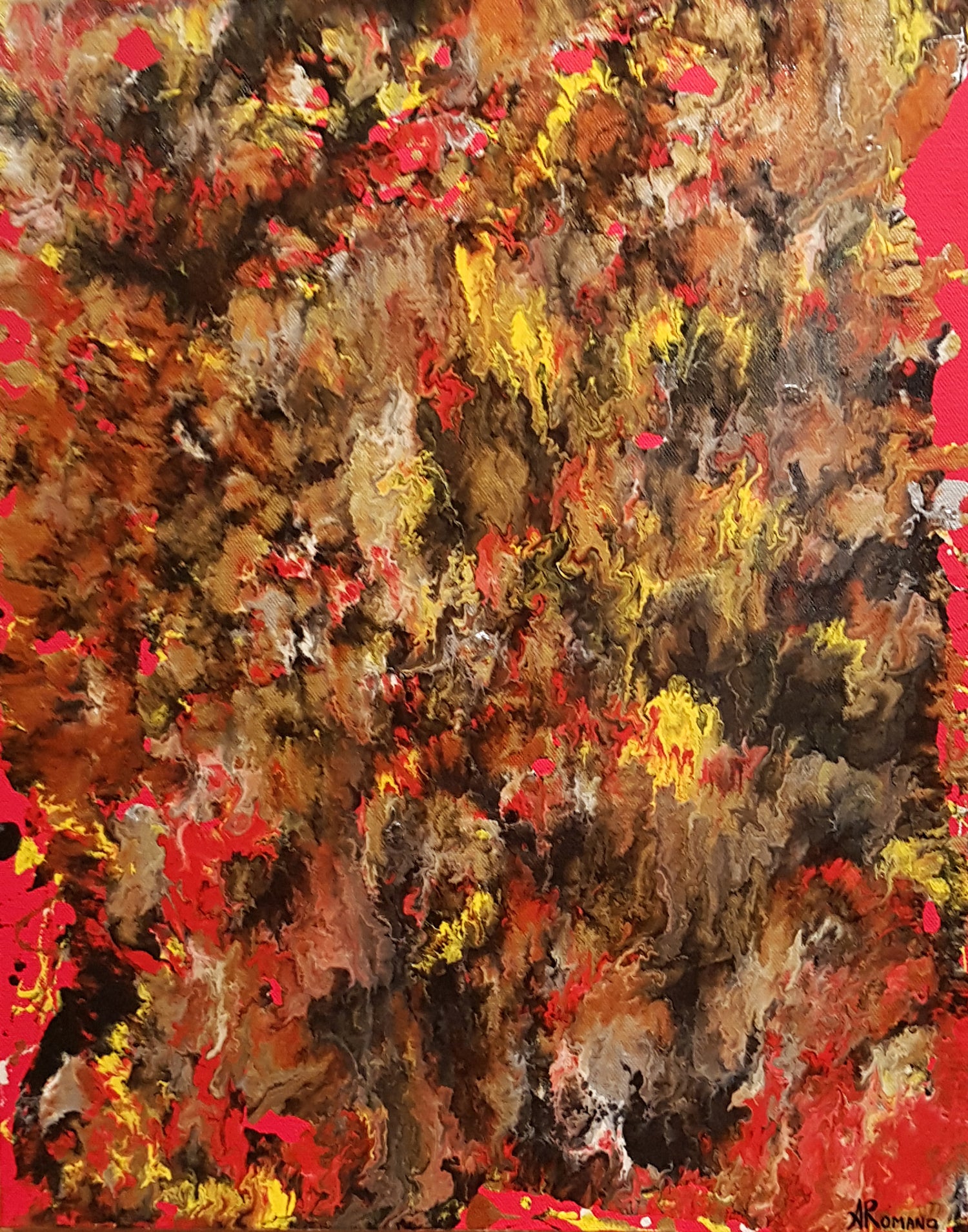 Dragons-Breath-Alexandra-Romano-Art-Red-Yellow-Black-Gold-Abstract-Art-Expressionism-Paintings-Toronto