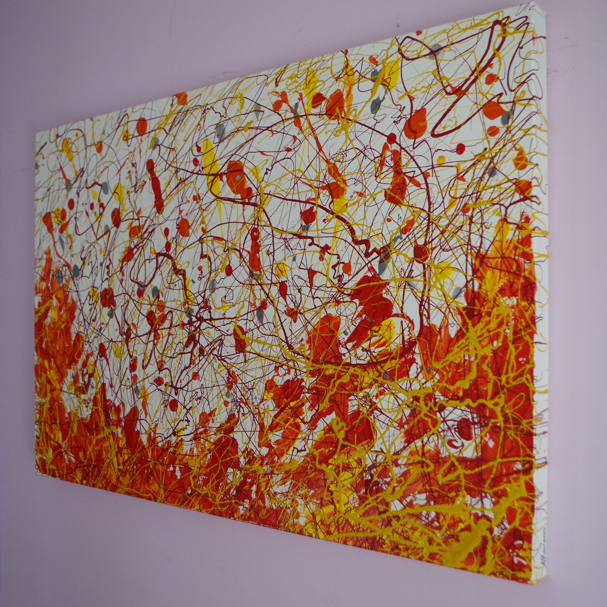 Fire-Dance-Alexandra-Romano-Bold-Contemporary-Action-Paintings-Sale-Buy-Abstract-Art-Online-Shopping-Toronto-Art-Gallery-Red-Yellow-Painting