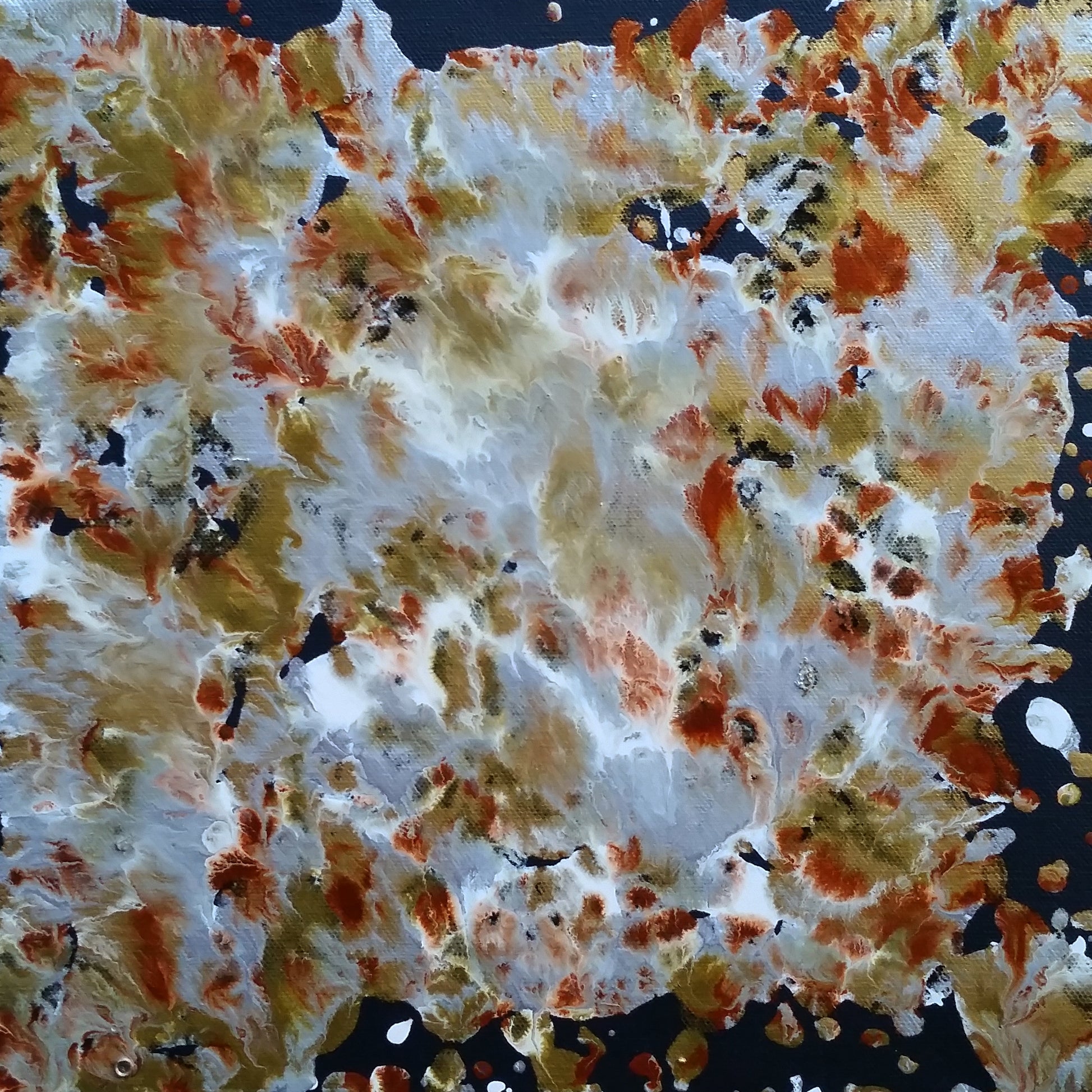 Fluid-No.-1-by-Alexandra-Romano-Black-Gold-Copper-White-Abstract-Paintings-Contemporary-Art-Gallery Toronto