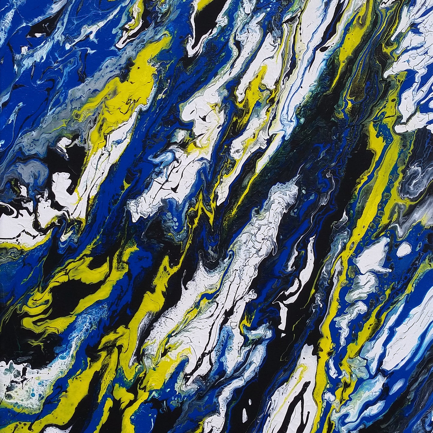 Ice-Age-by-Alexandra-Romano-Original-Abstract-Expressionism-Paintings-for-Sale-Blue-White-Yellow-Acrylic-on-Canvas-Art-Gallery-Toronto-Ontario-Canadian-Artist