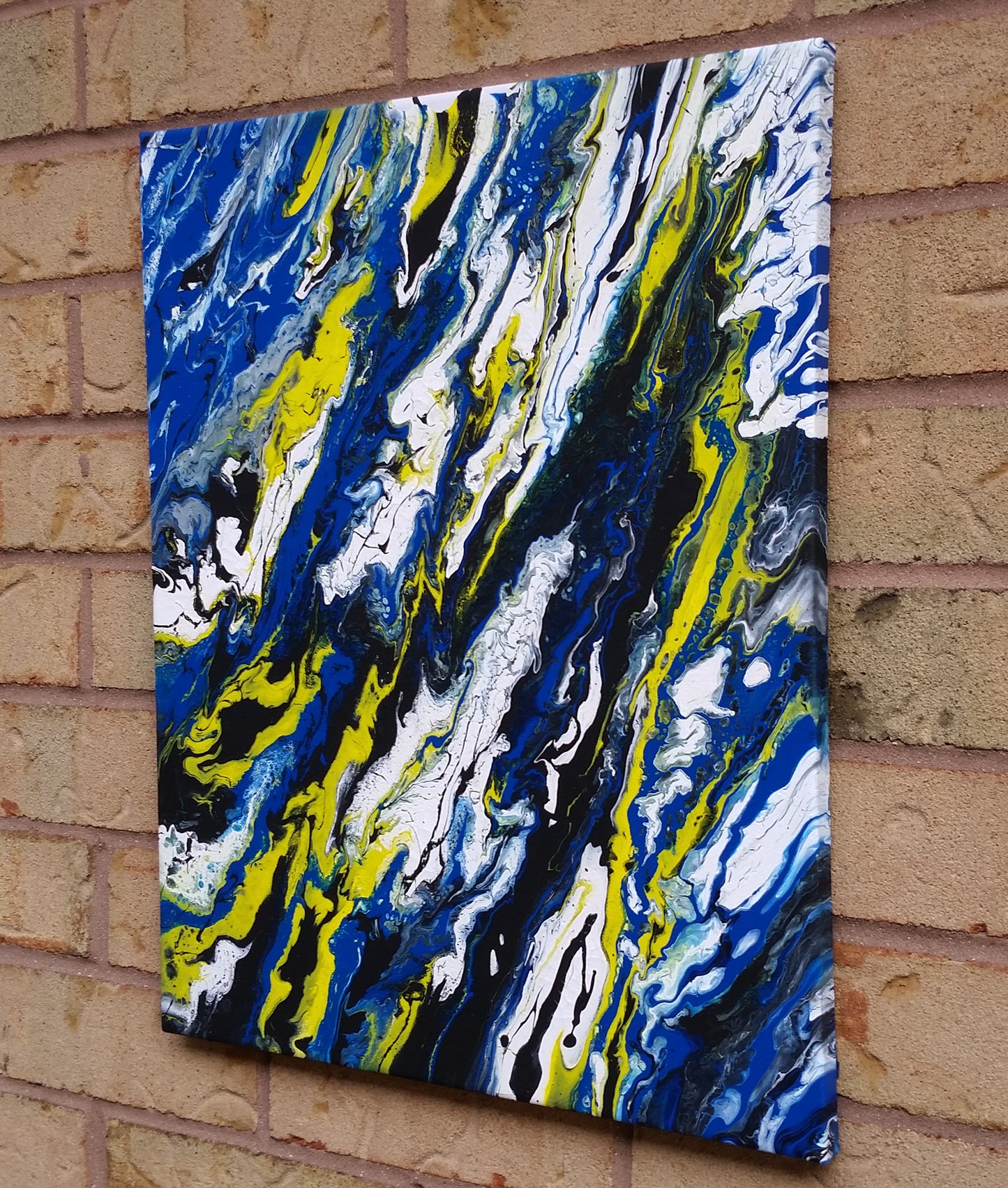 Ice-Age-by-Alexandra-Romano-Original-Abstract-Expressionism-Paintings-for-Sale-Blue-White-Yellow-Acrylic-on-Canvas-Art-Gallery-Toronto-Ontario-Canadian-Artist