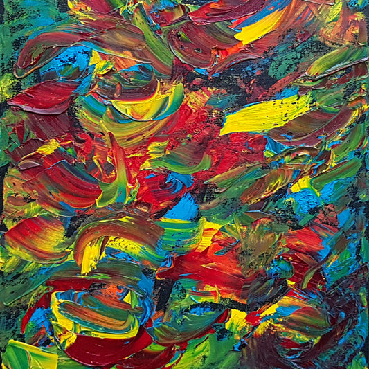 Layers-by-Alexandra-Romano-Original-Abstract-Impasto-Oil-Paintings-Toronto-Art-Gallery