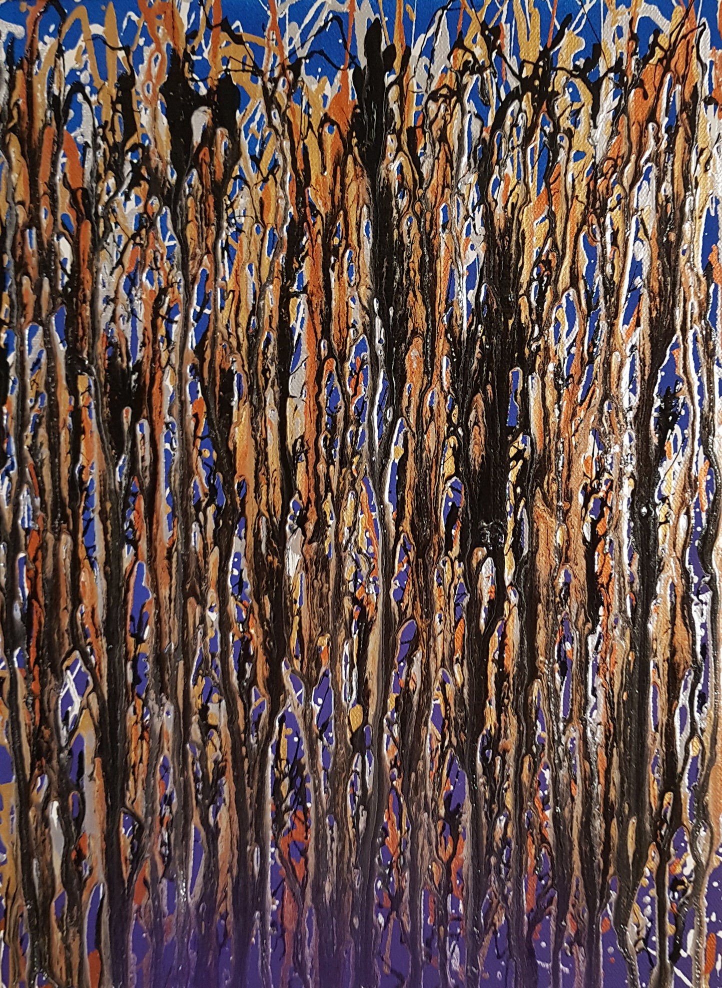 Metal-Forest-by-Alexandra-Romano-Toronto-Artist-Canada-Art-Gallery-Original-Drip-Style-Splatter-Paintings-Sale-Mixed-Media-Artworks