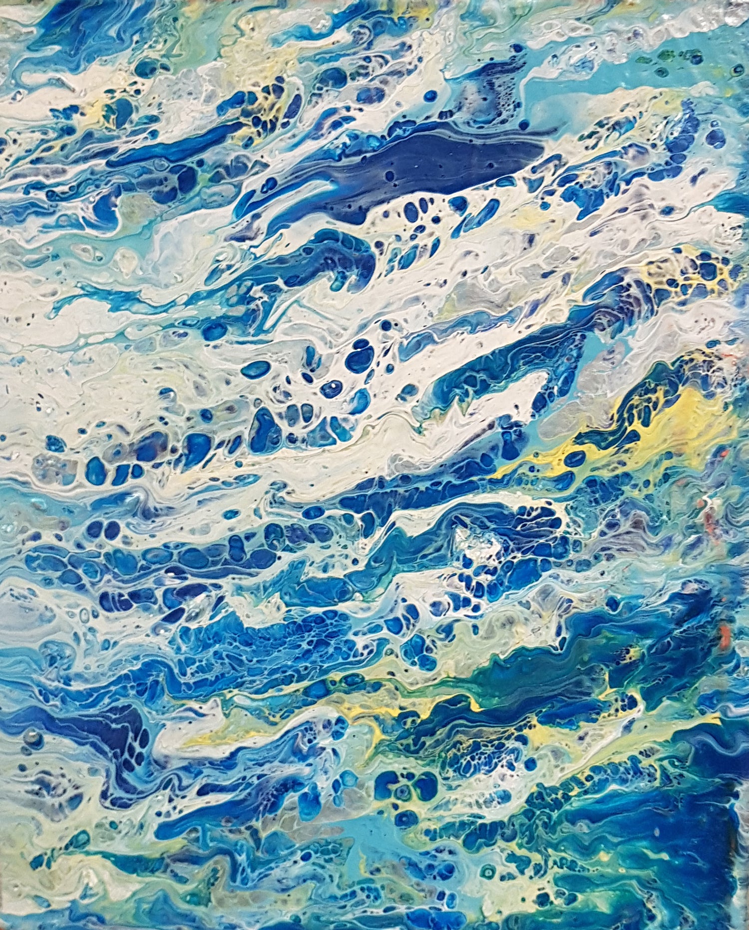 Ocean-Bubbles-Alexandra-Romano-Art-Original-Abstract-Blue-Painting-Ocean-Inspired-White-Waves-Artwork-Acrylic-on-canvas-wallart-for-sale