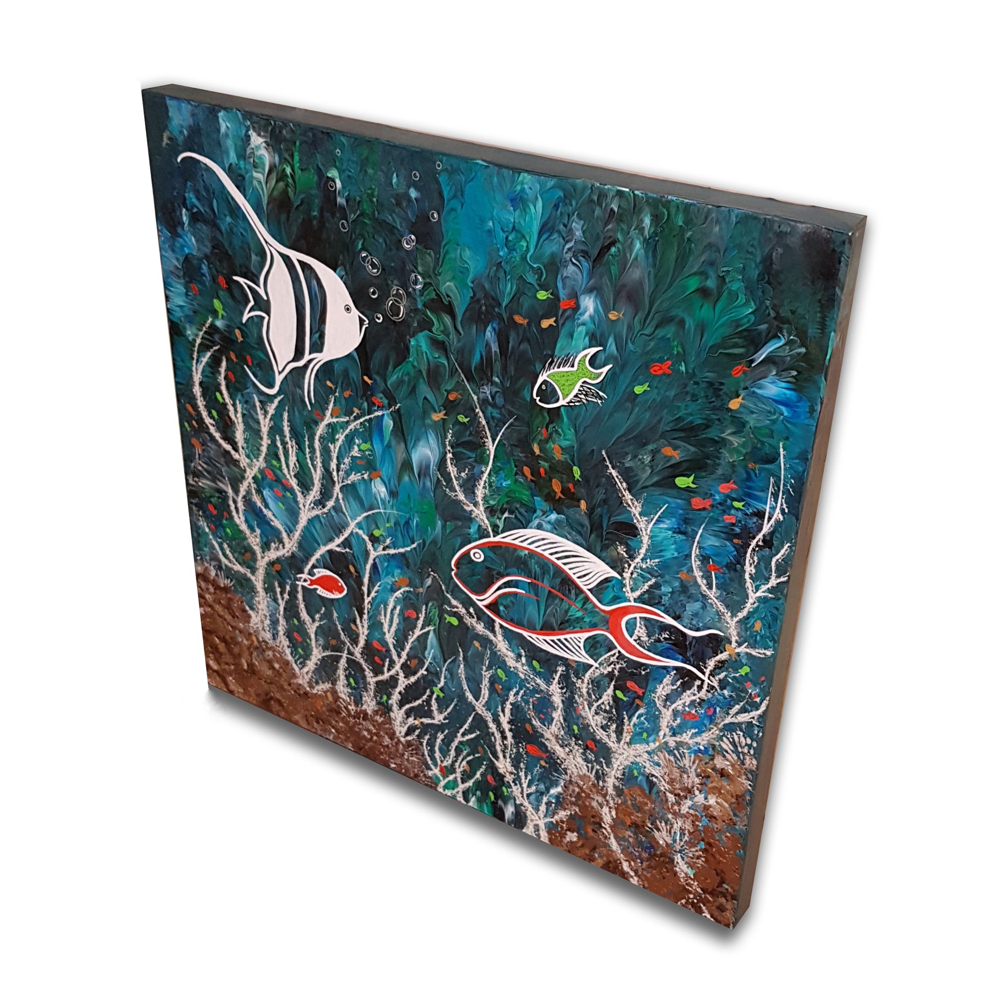 Paradise-Reef-Alexandra-Romano-Art-Buy-Art-Online-Beautiful-Painting-of-Fish-Unique-Home-Decor-Contemporary-Statement-Piece-Modern-Mixed-Media