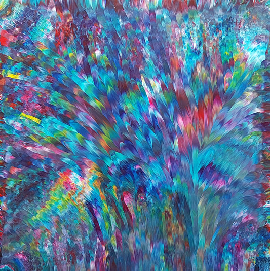 Psychedelic-Waterfall-No.-3-by-Alexandra-Romano-Art-Original-One-of-a-Kind-Abstract-Expressionism-Paintings-Buy-Affordable-Artwork-Online-contemporary Home Decor