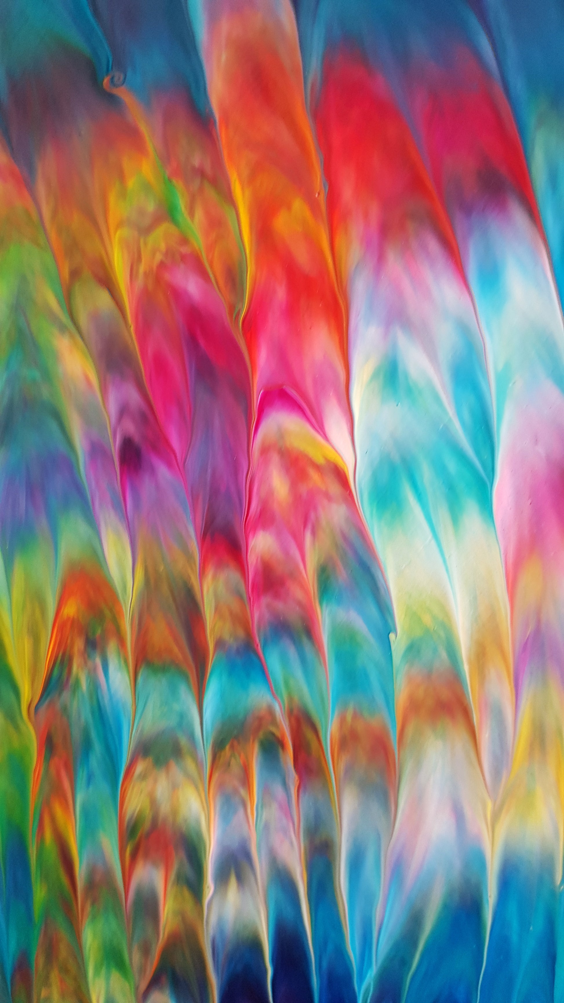 Psychedelic-Waterfall-No.-3-by-Alexandra-Romano-Art-Original-One-of-a-Kind-Abstract-Expressionism-Paintings-Buy-Affordable-Artwork-Toronto Art Gallery Colourful Canvas Artworks