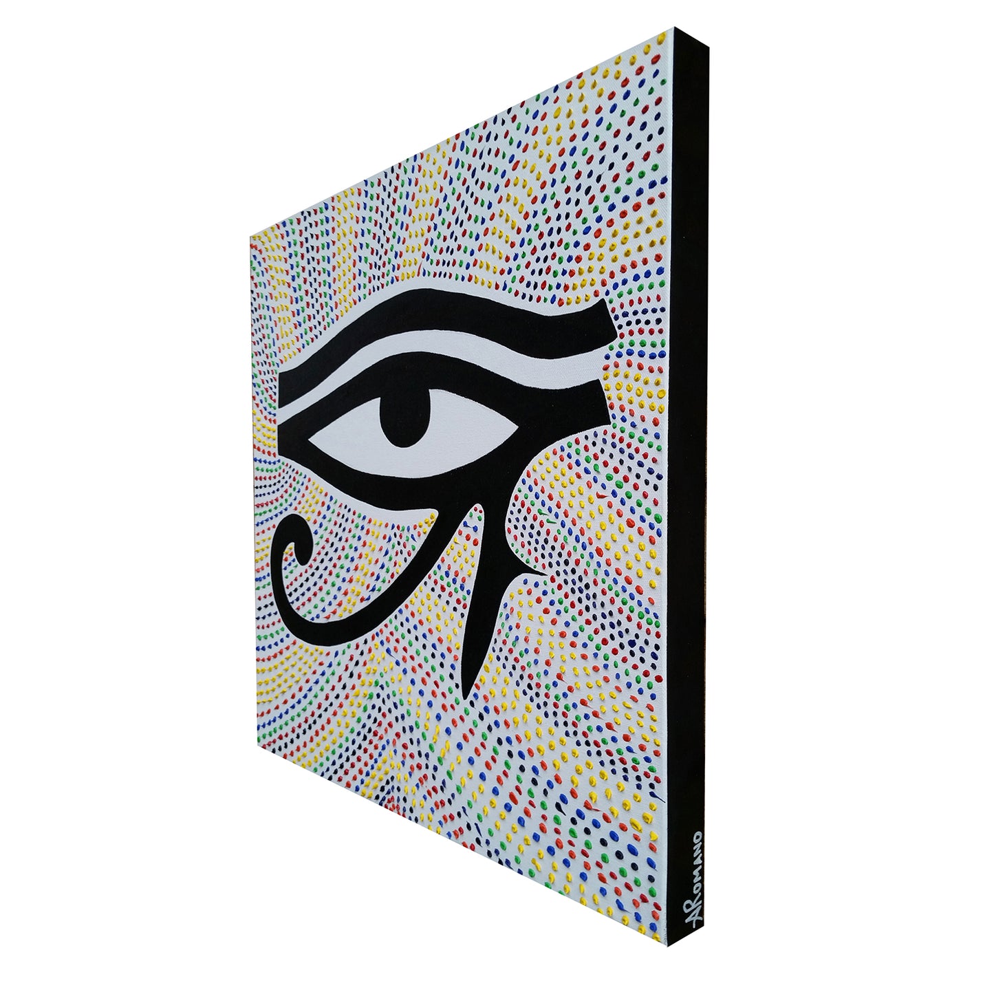 Third-Eye-Abstract-Expressionism-Art-Contemporary-Modern-Painting-Eye-of-Horus-Egyptian-Motif-Symbol-Acrylic-Canvas-Paintings
