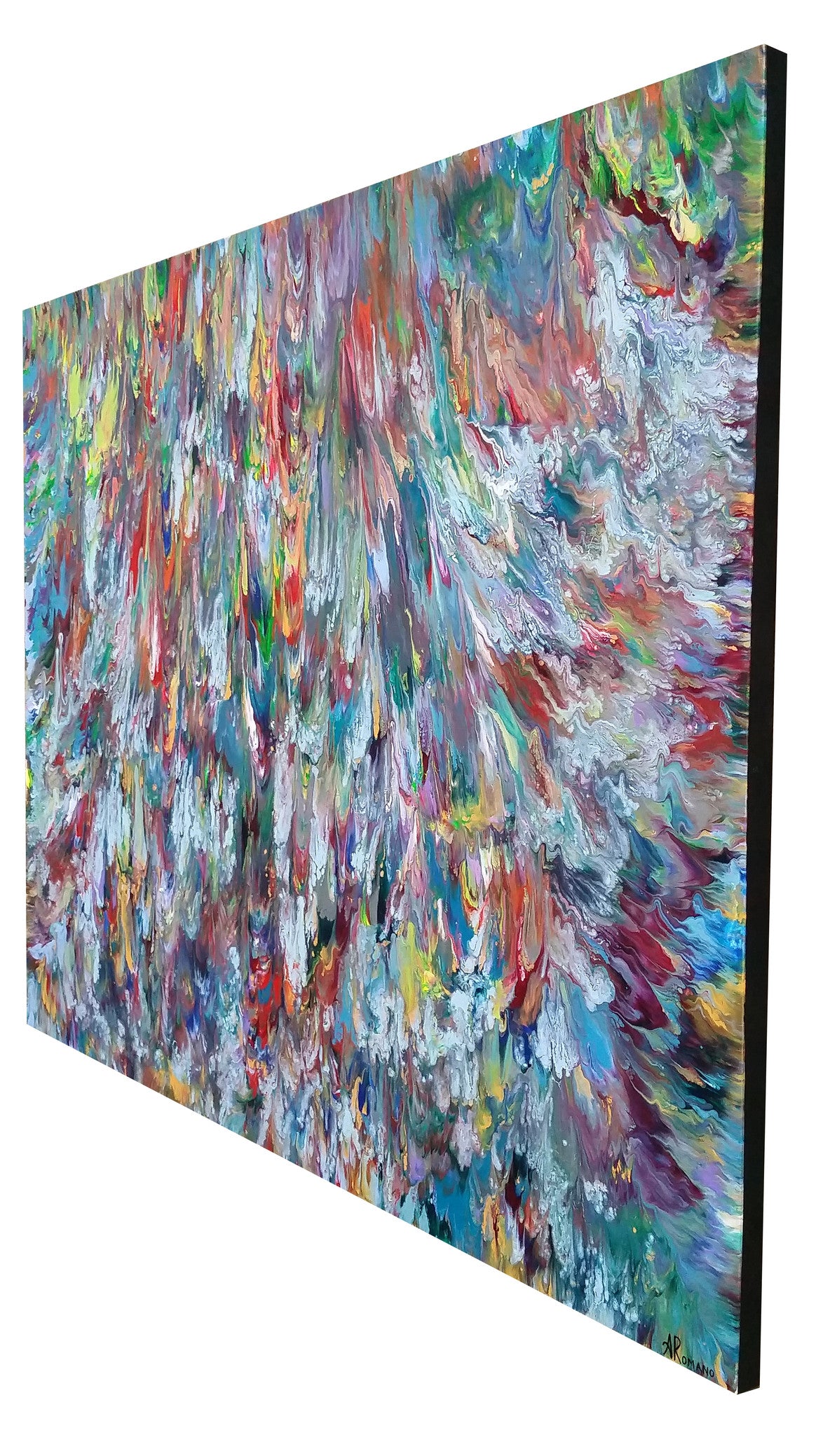 Triton's Revenge Sea Ocean Abstract Expressionism Fluid Acrylic Large Painting Modern Art 60x40 inch Canvas Ready to Hang