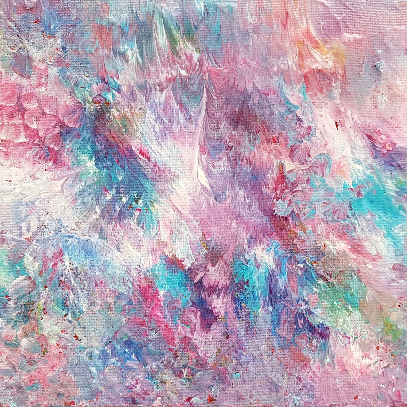 beautiful-spontaneous-abstract-expressionism-acrylic-painting-pink-purple-blue-white-cloudy-sky-painting