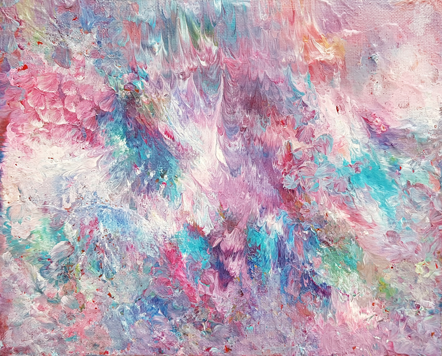 beautiful-spontaneous-abstract-expressionism-acrylic-painting-pink-purple-blue-white-cloudy-sky-painting